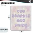 thumbnail image 4 of Stupell Industries Eclectic You Sparkle And Shine Pastels Canvas Art, 16 x 20, by Lil' Rue, 4 of 8