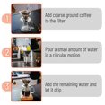 thumbnail image 5 of Pour Over Coffee Maker Set Double Wall 16 Oz Drip Permanent Filter, 5 of 9