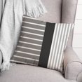 thumbnail image 3 of Creative Products Farmhouse Stripes Gray 16 x 16 Indoor / Outdoor Pillow, 3 of 3
