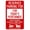 Warning Sign 4, variant on Reserved Parking for Senior Adults Sign 8"x12" - Security Metal Wall Decor for Church Lot, Retail Parking, Senior Center, Yard Street Road Home Caution