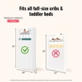 thumbnail image 4 of Dream On Me Snug Support Crib and Toddler Mattress, White, 4 of 8