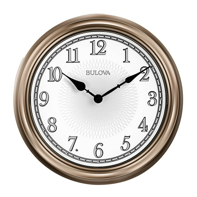 Reloj de pared Bulova C4826 Champagne LED para exterior