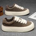 thumbnail image 3 of Men'S Vintage Style Fashionable Sneakers - Casual Sneakers with Lace-Up Closure, Solid Color, Durable PVC Sole, Comfortable EVA  Low-Top Design Suitable for All Seasons, Breathable Fabric Lining,, 3 of 9