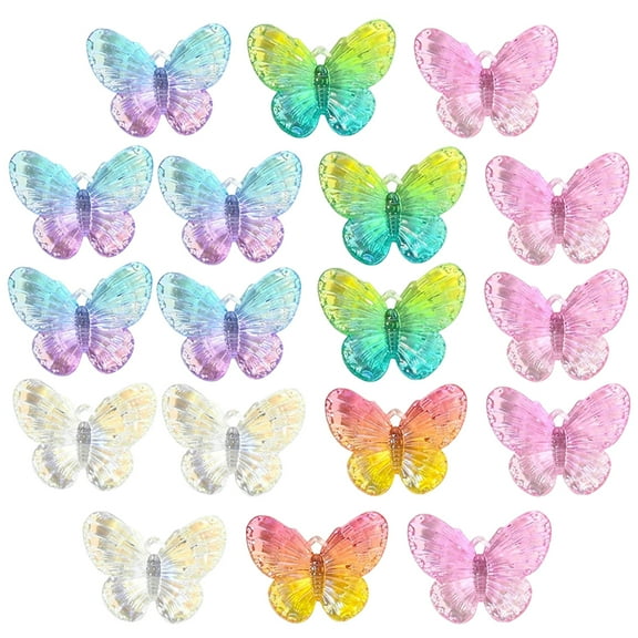 Hytrove 30Pcs Hanging Butterfly Decorations Acrylic Toys For Kids And Festivals