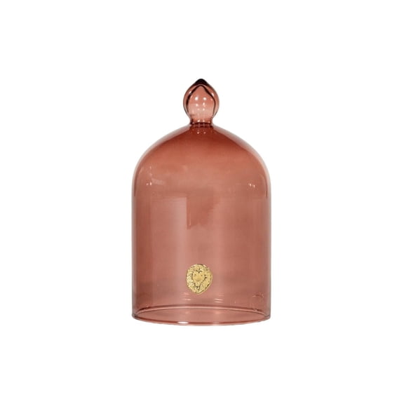 Alice Lane Glass Cloche  Spice  Glass Dome Display Case for Home Decor, Centerpieces, Candles, Keepsakes & Collectibles  Elegant Decorative Cloche Dome for Table, Mantel, or Bookshelf | Spice