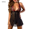 thumbnail image 6 of Women Sexy Lingerie Open Front Bodysuit Girl Lace Mesh Erotic Jumpsuit, 3XL, 6 of 11