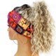 thumbnail image 2 of Paquete de 8 diademas africanas para mujer, diademas anchas estilo bohemio para el cabello de mujer, turbante anudado antideslizante, diademas africanas para hacer deporte, yoga, entrenamiento, banda, 2 of 6