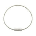 thumbnail image 2 of 50Pcs Wire Key Ring Stainless Steel DIY Keychain Loop Durable Luggage Hanging Loops Tag Rope Signboard Bag Car Collection 2.0*30cm/0.79*11.8in, 2 of 7