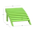 thumbnail image 2 of Linon Ottoman d'Extérieur Adirondack Robuste en Bois d'Acacia Massif Vert, 2 of 2