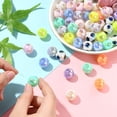 thumbnail image 5 of DanLingJewelry 100Pcs Acrylic Football Soccer Beads 16mm Chunky Round Bubblegum Sport Ball Beads for DIY Bracelets Necklaces Jewelry Making, 5 of 7