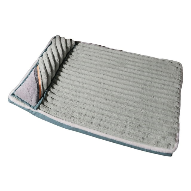 Cama suave para mascotas, colchoneta lavable para perros y gatos, ideal para cachorros y gatitos. Verde 97x66x45cm