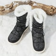 thumbnail image 3 of BURUDANI Women's Faux Lace-Up Winter Snow Boots, 3 of 6