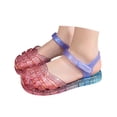 thumbnail image 3 of JAJAHO Jelly Sandals For Girls Open Toe Princess Summer Dress Shoes Fisherman Water Beach Flat Sandals For Kids Toddler Trendy Shoes, 3 of 7