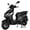 Black, variant on X-Pro Solara 150cc Gas Moped, Fully Automatic Moped with Electric & Kick Start, 10" Aluminum Wheels, Front Disc Brake, LED Headlight, Underseat Storage