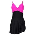 thumbnail image 5 of womens swimsuits plus size swimsuit for women Swim Dress Tummy Control One Piece V Neck Wrap Full Coverage Bathing Suit Cute Tie Knot, 5 of 8