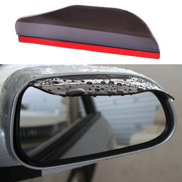 2pc Car Rear View Mirror Snow Rain Board Eyebrow Guard Sun Visor