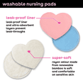 thumbnail image 5 of Bamboobies Nursing Pads for Breastfeeding, Reusable & Washable, 6 Pairs, Flirty Lace, 5 of 10