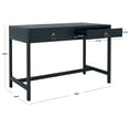 thumbnail image 3 of SAFAVIEH Esther Amish 2 Drawer Rectangle Wood Desk, Navy (22 in. W x 46 in. D x 30 in. H), 3 of 14