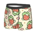 thumbnail image 2 of Wukai Frog Hold Strawberry Print Men’s Underwear Breathable Boxer Briefs,&nbsp;Moisture Wicking & Breathable-Large, 2 of 7