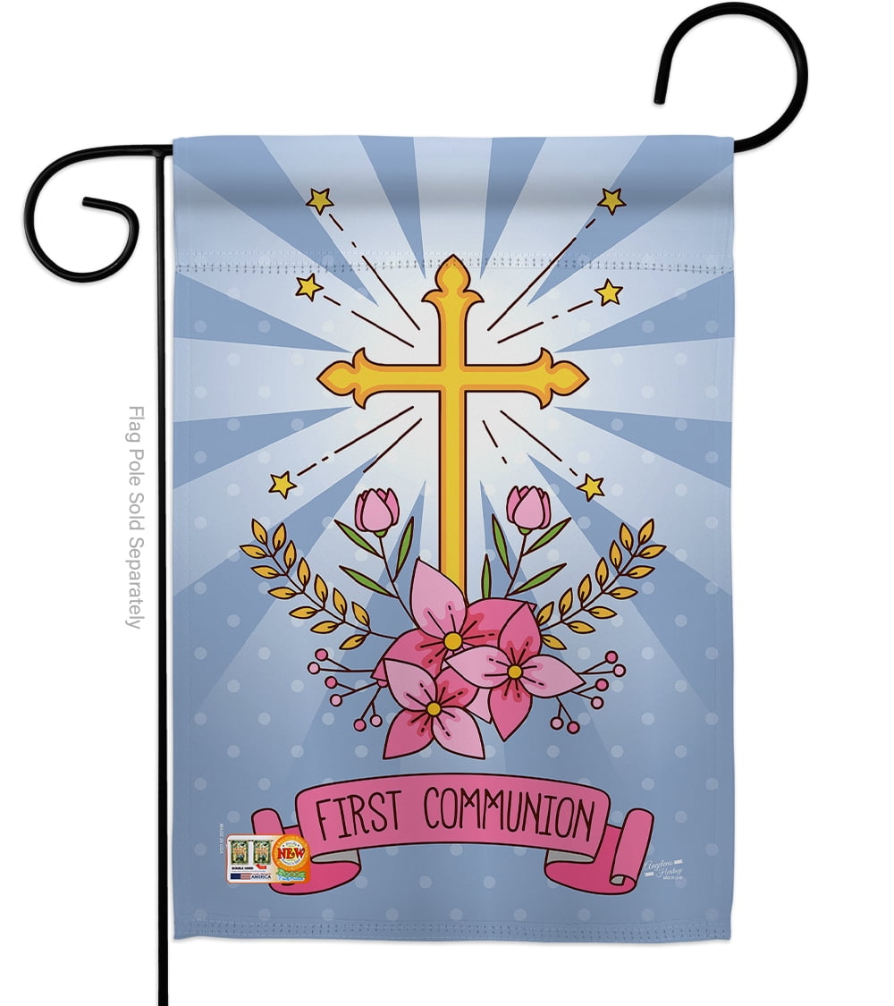Holy Communion Inspirational Faith Religious Impressions Decorative Vertical 13 X 18 5 Double Sided Garden Flag Walmart Com Walmart Com