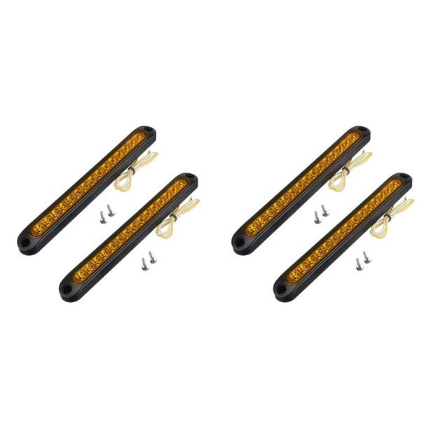 Luces de freno LED para automóvil 15LED Luz de freno trasera de montaje alto para automóvil Amarillo 2 piezas