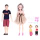 thumbnail image 1 of Family Doll Set Cute Vivid Dad Pregnant Mom Baby Doll Pretend Play Toy Birthday Gift Accessories, 1 of 4