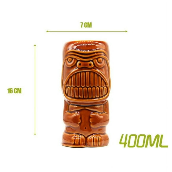 New Hawaii Tiki Mugs Cocktail Cup Beer Beverage Mug Wine Mug Ceramic Easter Islander Tiki Mug Tribal chief 600ml