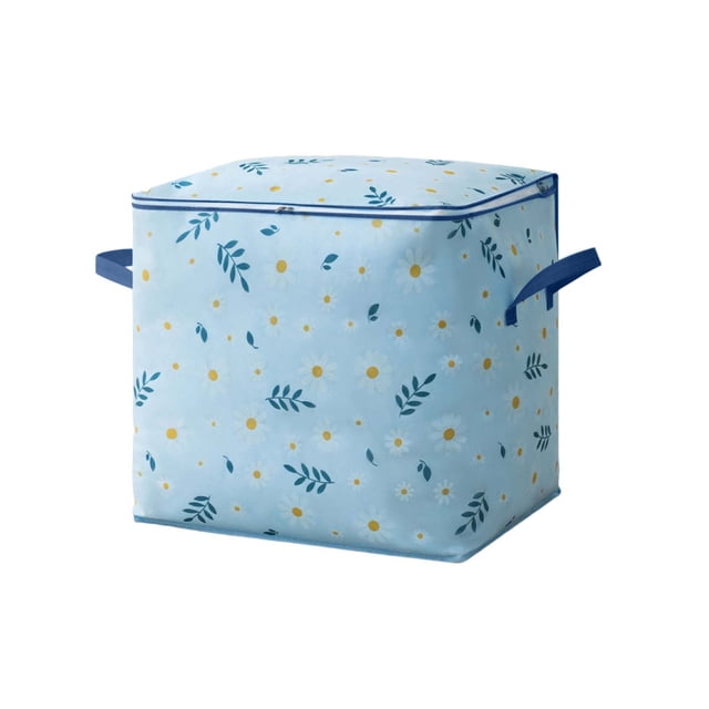 Lksixu Oversized Clothes Quilts Storage Bag Wardrobe Sorting Storage Box Portable Storage Bag Zipper Cup Storage Bag Storage Bins Organizers and Storage