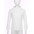 thumbnail image 3 of vastwit Kids Girls Long Sleeve Base Layer Thermal Tops Winter Baselayer Plain T-Shirt Workout Dance White 150, 3 of 7