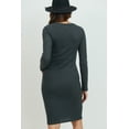 thumbnail image 3 of Ribbed Knit Maternity Bodycon Dress, 3 of 3