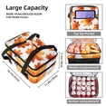 thumbnail image 3 of Maple Leaves Double Layered Insulated Refrigerated Lunch Bag with Large Capacity - 7.1x11.4x16.1 Inches, 3 of 6