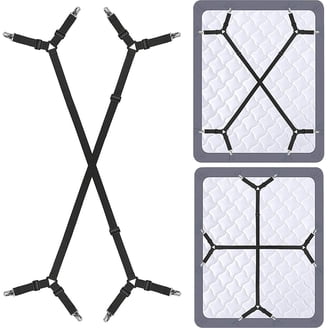 4-Pack Bed Sheet Holder Straps - Anti-Slip, Adjustable, No More Loose Sheets For Any Mattress