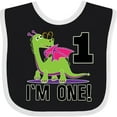 thumbnail image 3 of Inktastic First Birthday Girl Dragon Girls Baby Bib, 3 of 4