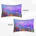 thumbnail image 4 of Balery Colorful Purple Cosmos Flower Bedding Queen Pillow Cases - Envelope Closure - Soft Brushed Microfiber Fabric - Shrinkage and Fade Resistant Pillow Cases-, 4 of 9