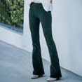 thumbnail image 5 of Women's Corduroy Bottom Pants with Elastic Waist, Flared Trousers for Fall & Autumn, 5 of 9