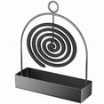 thumbnail image 1 of Iron Mosquito Coil Holder with Handle - Portable Fireproof Incense Burner for Outdoor Patio, Camping and Home Decor - Sturdy Hanging Design Compatible with Large Coils, Gifts for Mom and Gardeners, 1 of 7