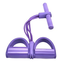 BESTSKY Pedal Resistance Band,TPE Exercise Bands for Waist and Arm Training,Multi-Functional Workout Bands for Strengthening Core and Glutes,Purple