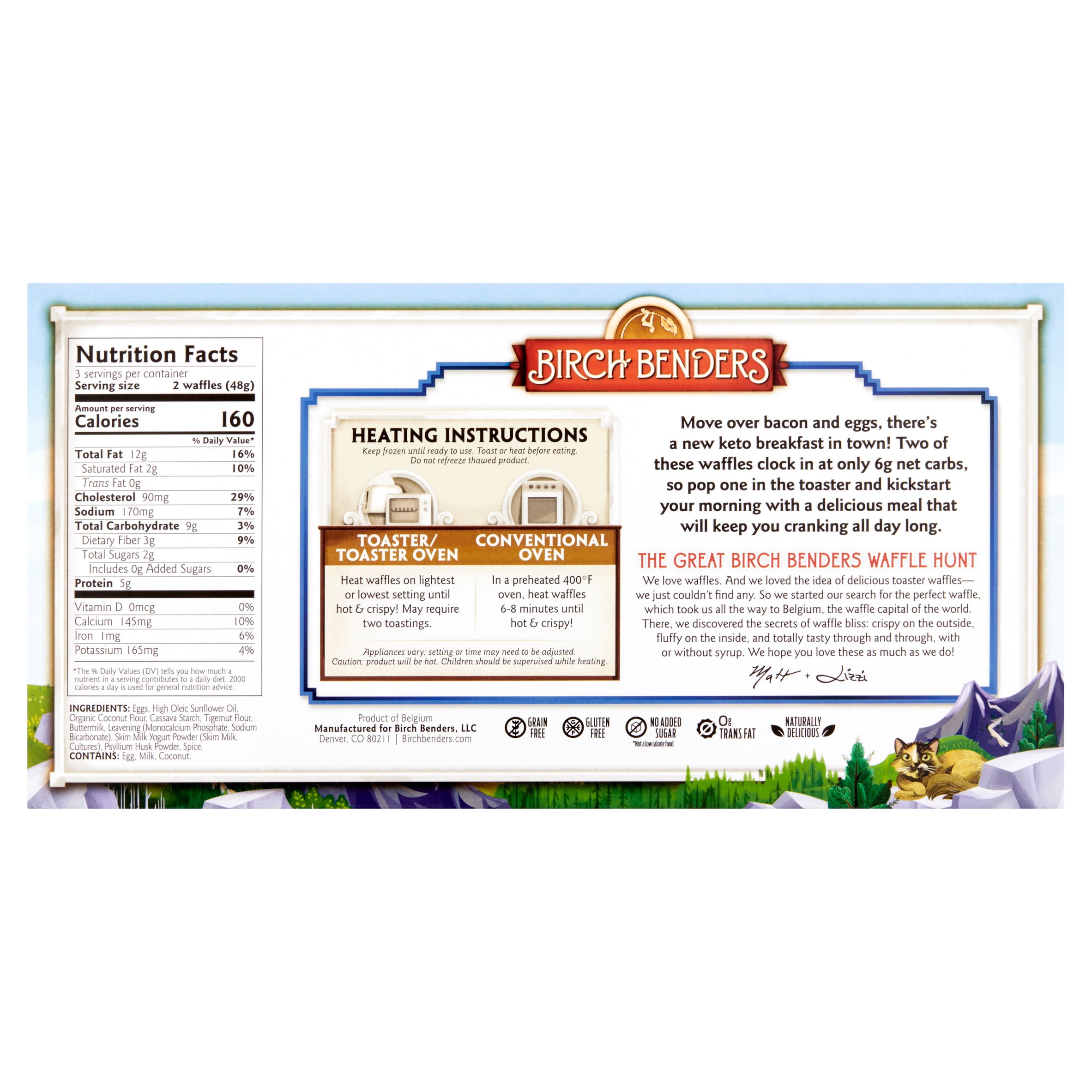 Birch Benders Keto Toaster Waffles 6 Count 5 08 Oz Walmart Com Walmart Com