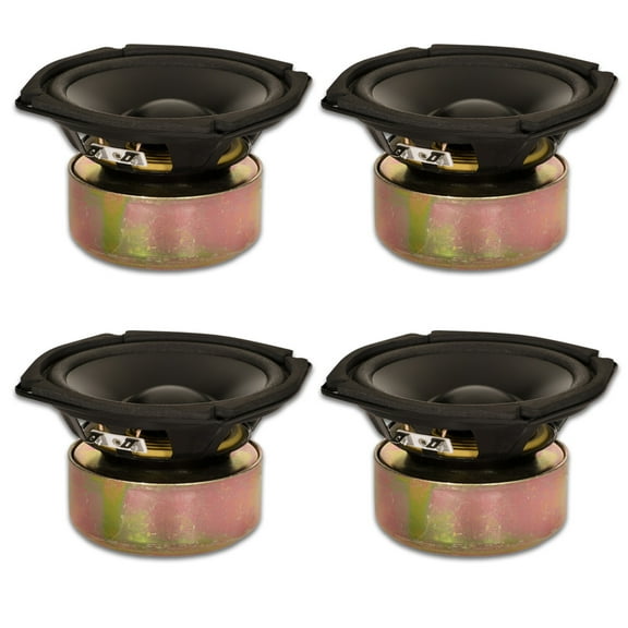 4 Goldwood Sound GW-205/4S Shielded 5.25" Woofers 130 Watt each 4ohm Replacement Speakers