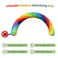 thumbnail image 4 of 26 ft*13 ft Rainbow Inflatable Advertising Decoration Arch with 44 Yards Fixed Rope without Air Blower, 4 of 6