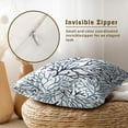 thumbnail image 4 of Blue Coral Throw Pillow Covers 18X18 Inch Summer Navy Ocean Sea Coastal Decorative Couch Pillow Cases Set of 2 for Living Room Bedroom Bed Outdoor Home Decor, 4 of 6