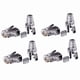 thumbnail image 1 of 200 Piezas Cat6 RJ45 Conector Cable UTP Jack Ethernet 8P8C Red 6 Enchufes Modulares Con Tapas RJ45 de 6.5 mm, 1 of 5