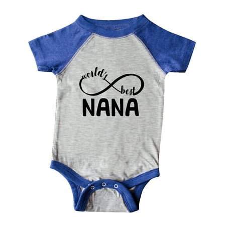 

Inktastic Gift for Nana Infinity World s Best Gift Baby Girl Bodysuit