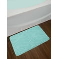 thumbnail image 2 of Stripes Bath Mat, Monochromatic Abstract Dreamy Design of Simple Doodle Waves Aquatic Colors, Plush Bathroom Decor Mat with Non Slip Backing, 29.5" X 17.5", Seafoam Pale Blue, by Ambesonne, 2 of 2