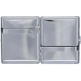 thumbnail image 3 of Set of 2 Metal-Plated 100s Cigarette Case & Stash Box (Silver Reflective), 3 of 5