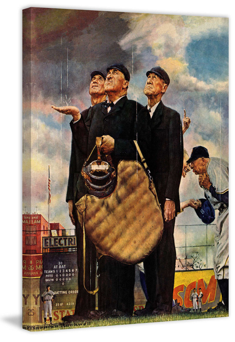Marmont Hill 'Bottom Of The Sixth' by Norman Rockwell Painting Print on Wrapped Canvas