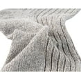 thumbnail image 5 of Lian LifeStyle Women's 1 Pair Knitted Wool Crew Socks One Size 7-10 (Light Gray), 5 of 6