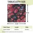 thumbnail image 2 of Square Tablecloth with Elastic Edges 34 * 34 Inch Pioneer Waterproof Red Flower Beautiful-01 Table Cover Washable Indoor and Outdoor for Party Kitchen Dinner Banquet Patio Picnic, 2 of 6
