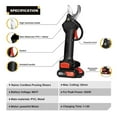 thumbnail image 3 of Electric Secateurs, 30mm Cordless Pruner Electric Pruning Shears Scissor Branch Pruner Fruit Tree Bonsai Pruning Rechargeable Battery ,Increased Precision, 3 of 6