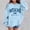 Sky Blue, variant on RTKFRFLM Kids MIAMI Graphic Hoodie Trendy Long Sleeve Pullover Sweatshirt with No Drawstring Sky Blue 9-10 Years